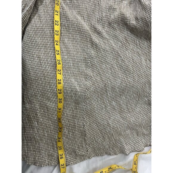 Rebe By Debra Weiss Tan Sleeveless Gingham Dress Size XS - Picture 12 of 12